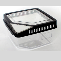 Faunario Transparente tapa Negra, 18*18*11cm