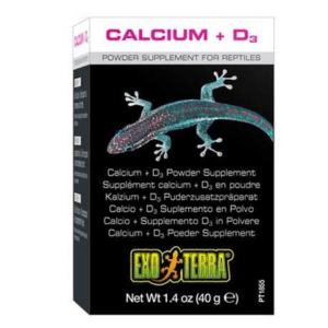 ExoTerra suplemento Reptiles Calcio+D3, 40 gramos