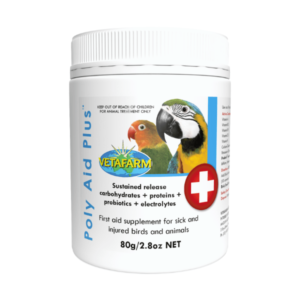 Poly Aid Plus para Loros, 80 gramos, Vetafarm