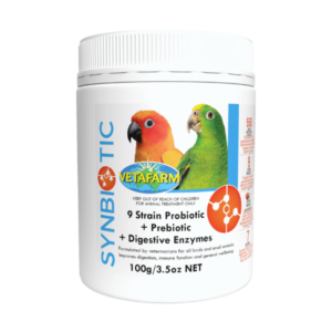 Synbiotic Avian Support para Loros, 100 gramos, Vetafarm