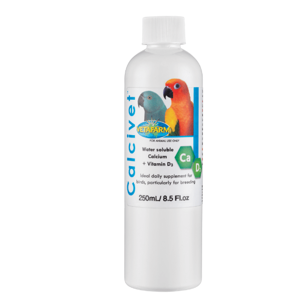 Calcivet Liquido para Loros, 250 ml, Vetafarm