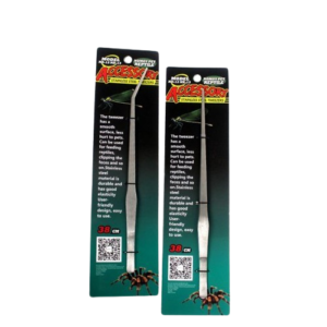 Pinzas Acero Inoxidable para Alimentación de Reptiles, Recta, 38 cm