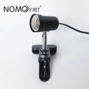 Soporte de lámpara de Barril Corto de Clip de reptil, 6.5×15 cm, 220Volt.