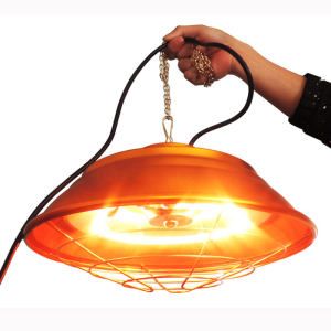 Lampara de Calor c/Pantalla Refltora para Pollos, Diámetro 36 cm