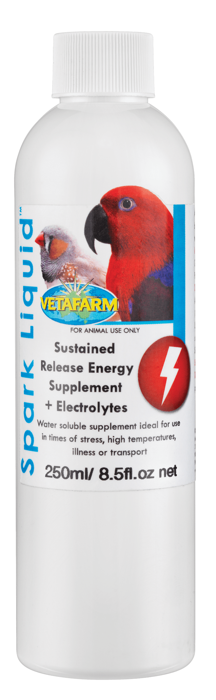 Spark Liquido para Loros y animales, 250 ml, Vetafarm