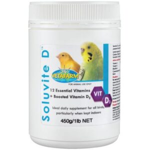 Soluvite D Polvo para Loros, 450 gramos, Vetafarm