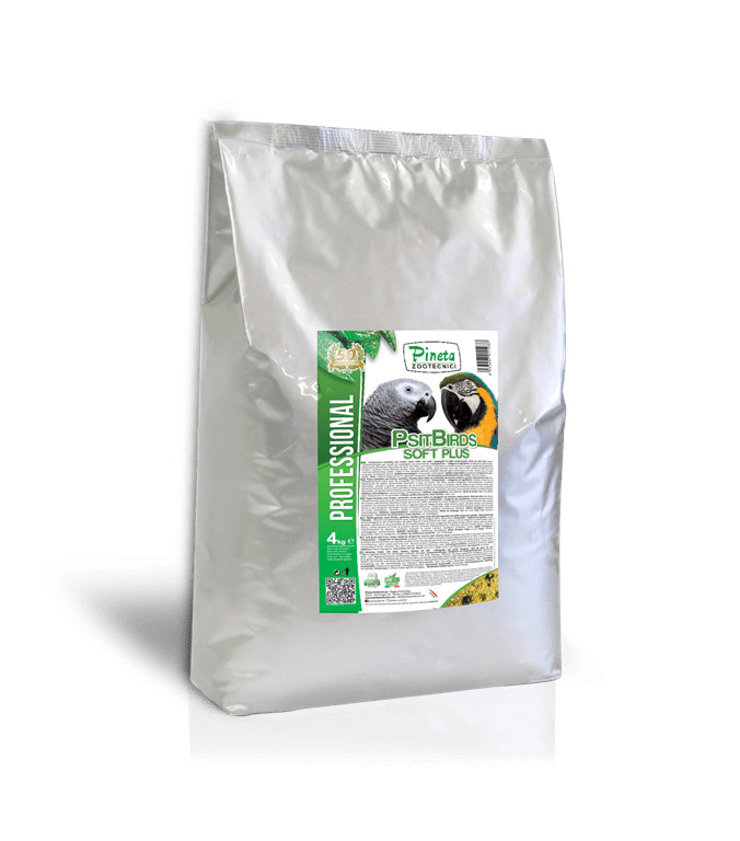 Pastón PsitBirds Soft Plus (Mórbido) 17.5% Proteínas, para Loros Grandes.